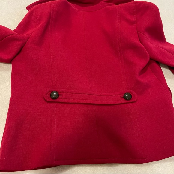 Red Blazer Coat Talbots - Picture 2 of 5
